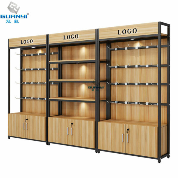 4 Layer Steel & Wood Display Rack Can Be Used In Combination