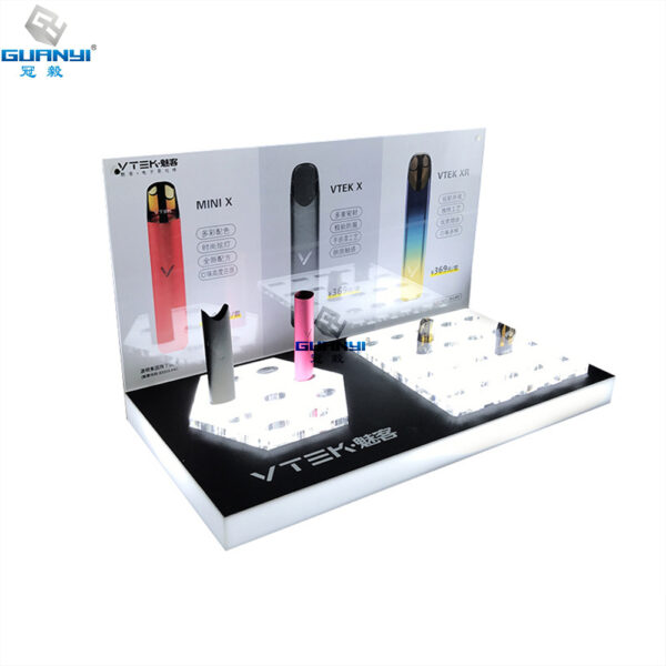 E-cigarette acrylic display stand